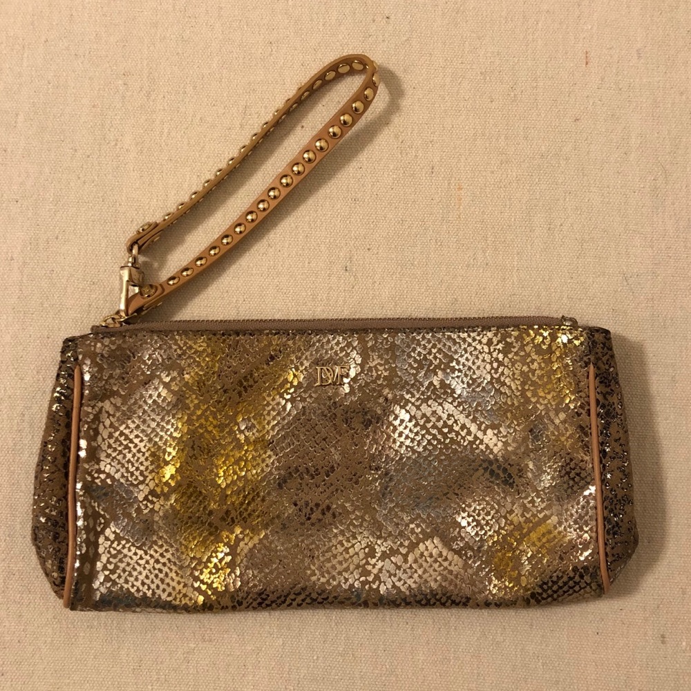 DVF Diane Von Furstenburg Snake Print Wris…